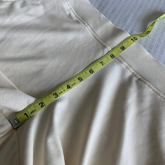 Lauren Ralph Lauren Fitness 2 Pants Women’s Large Cream Pockets Pull On Leisure - Picture 11 of 12